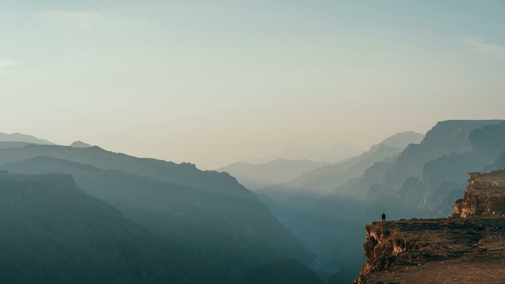 Mountain landscape showcasing layers of peaks and valleys, ideal for local SEO techniques in nature-focused content.