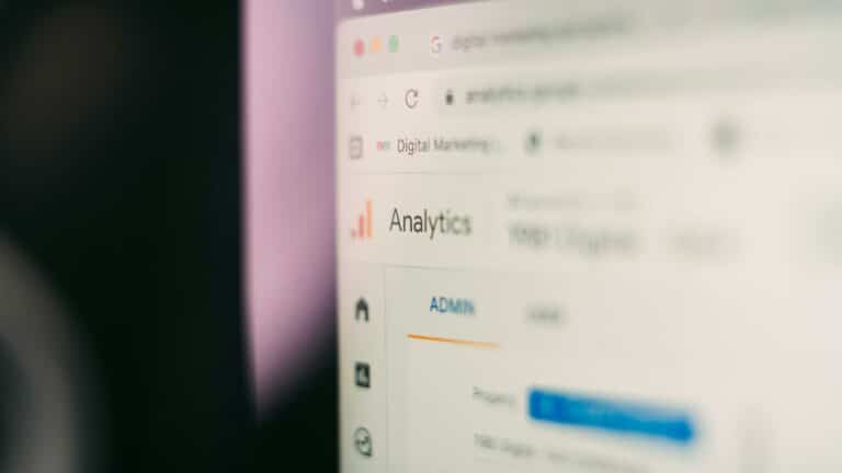 Analytics dashboard showcasing digital marketing strategies for web design