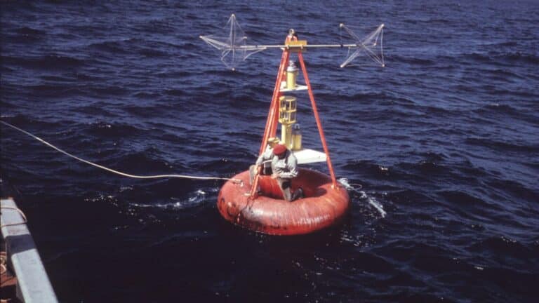 Ocean buoy used for monitoring and social media strategy insights