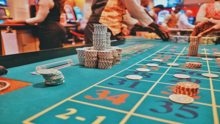 Casino table with chips and bets showcasing local business SEO strategies