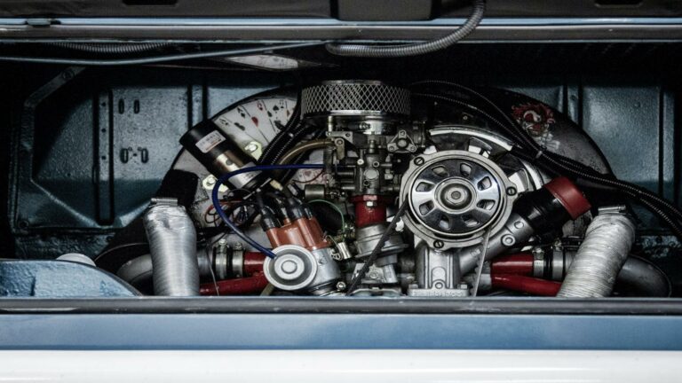 Close-up of a car engine showcasing intricate mechanical components - Local business listings